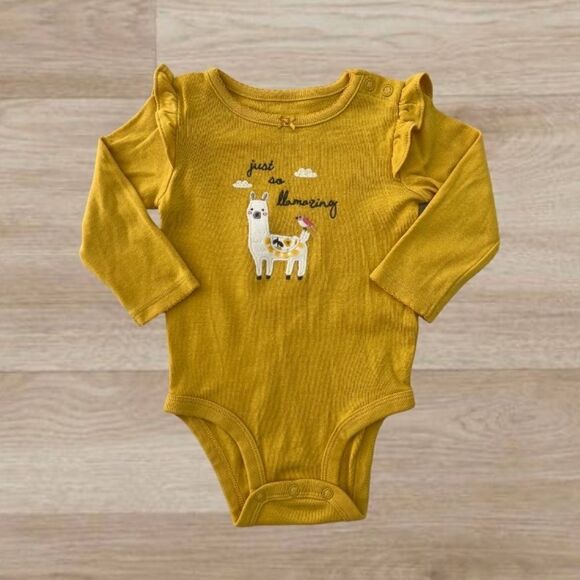 Carter's Baby Girl 2 piece Llama Set 9 months - Picture 2 of 12